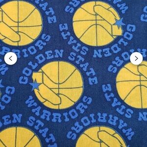 Golden State Warriors Blue and Yellow Fabric nice Stretchy Fabric Brand New.